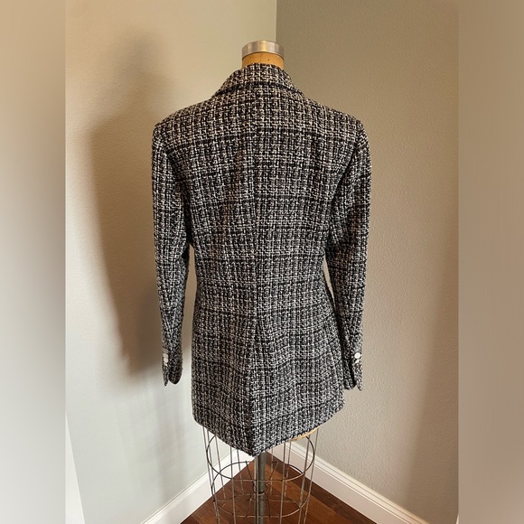 BCBG Maxazria- SZ S Tweed Black Blazer - Picture 2 of 9